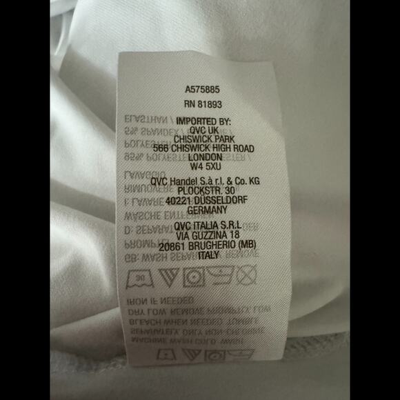 Susan Graver Modern Essentials Pet Liquid Knit Shirttail Tunic White L PETITE - Picture 11 of 13